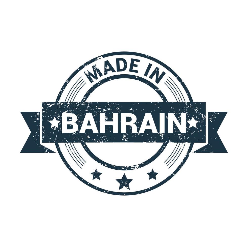 vecteur de conception de timbre de bahreïn