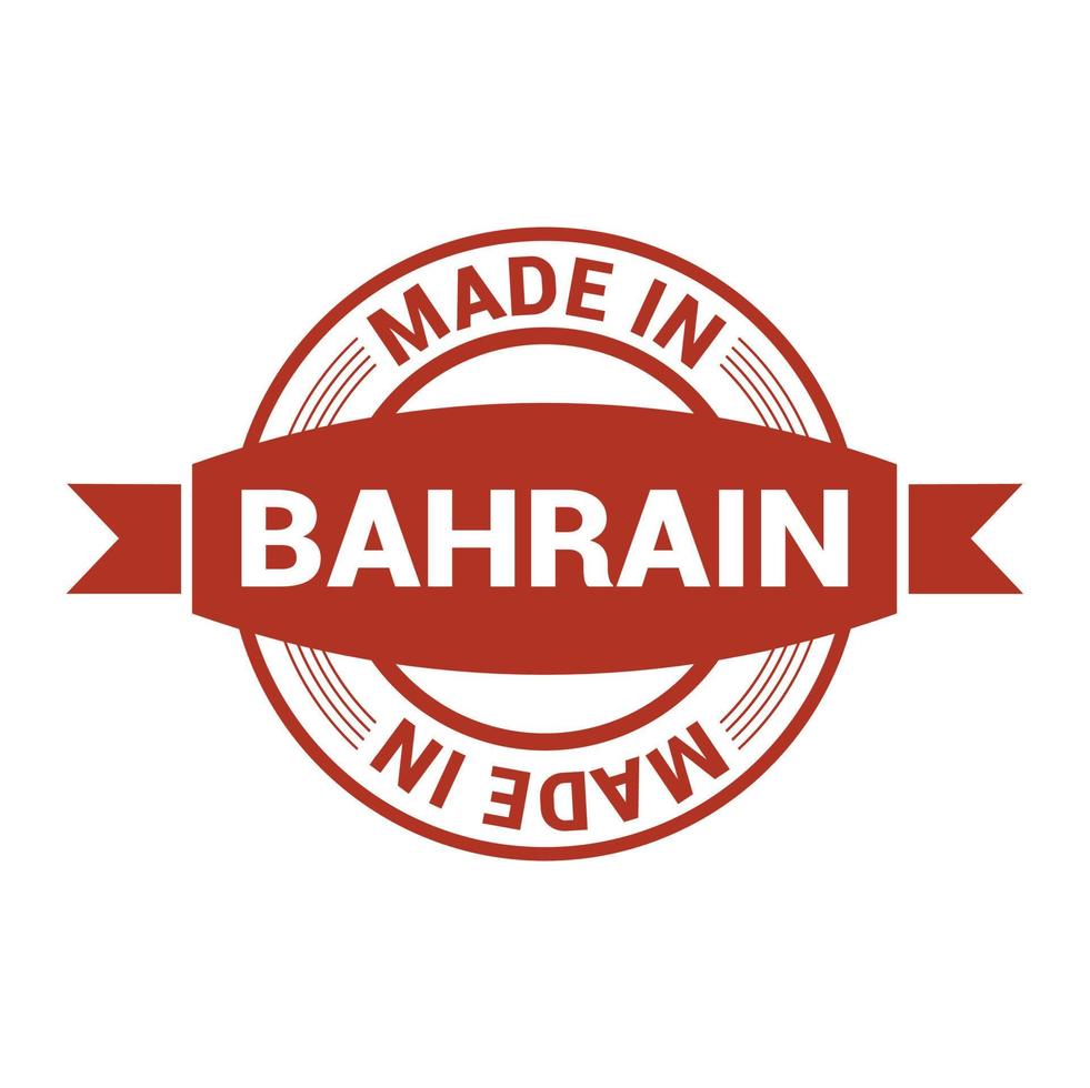 vecteur de conception de timbre de bahreïn