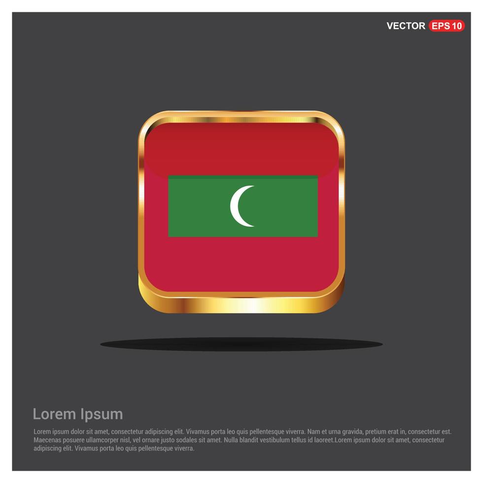 vecteur de conception du drapeau des maldives