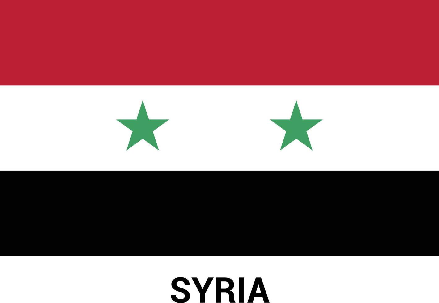 vecteur de conception du drapeau de la syrie