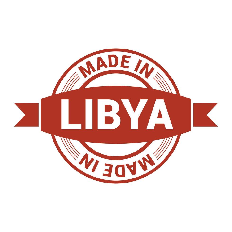 vecteur de conception de timbre libiya