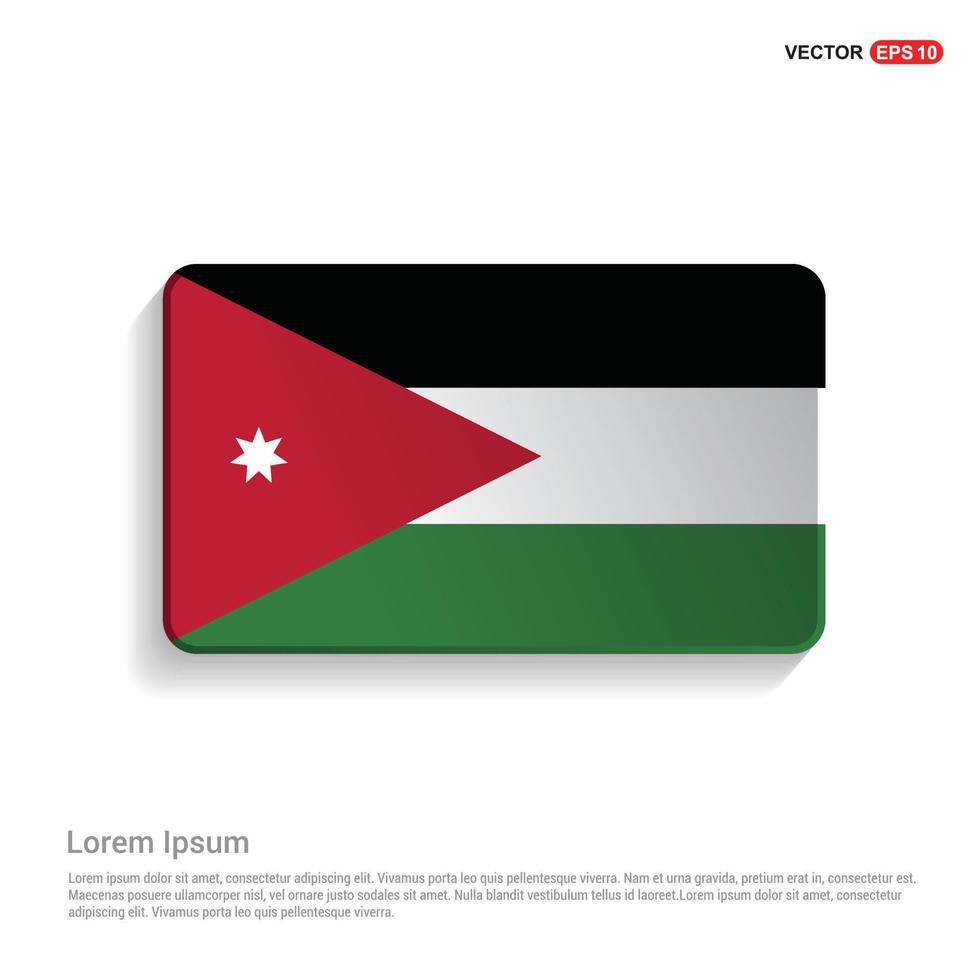vecteur de conception du drapeau de la jordanie