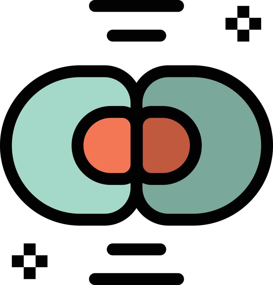 biochimie biologie cellule chimie division plat couleur icône vecteur icône modèle de bannière