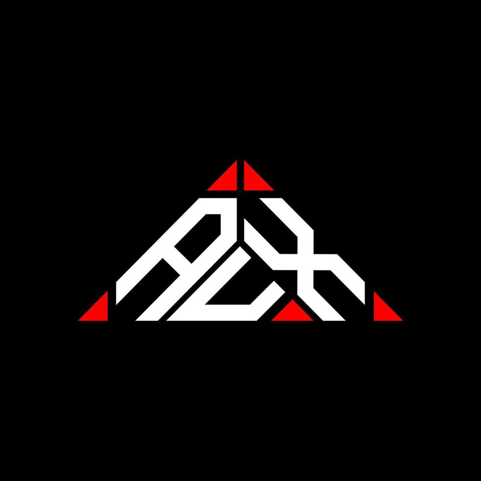 conception créative du logo aux lettres avec graphique vectoriel, logo aux simple et moderne en forme de triangle. vecteur