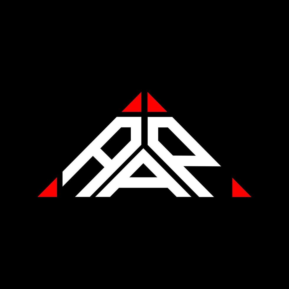 création de logo de lettre aap avec graphique vectoriel, logo aap simple et moderne en forme de triangle. vecteur