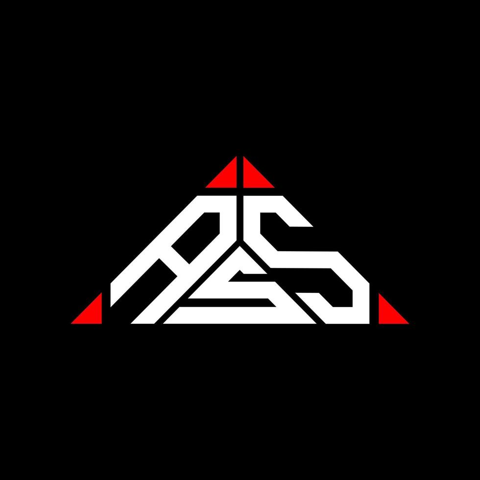 conception créative de logo de lettre de cul avec graphique vectoriel, logo de cul simple et moderne en forme de triangle. vecteur