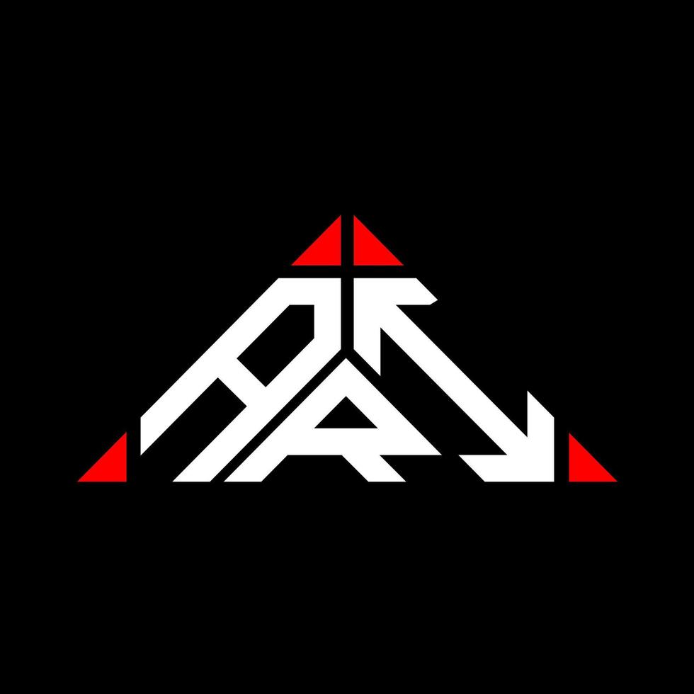 conception créative du logo de lettre ari avec graphique vectoriel, logo ari simple et moderne en forme de triangle. vecteur