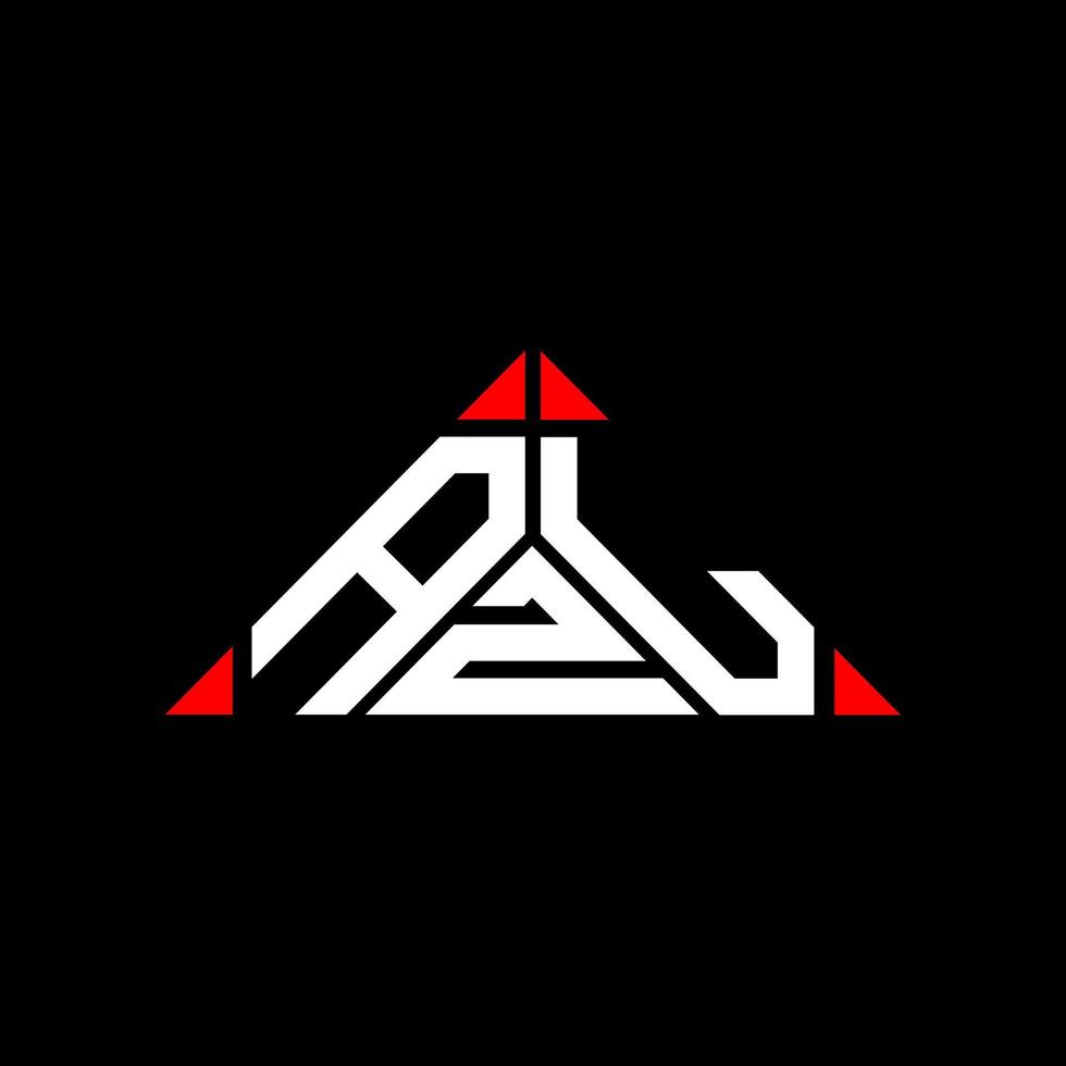 création de logo de lettre azl avec graphique vectoriel, logo azl simple et moderne en forme de triangle. vecteur