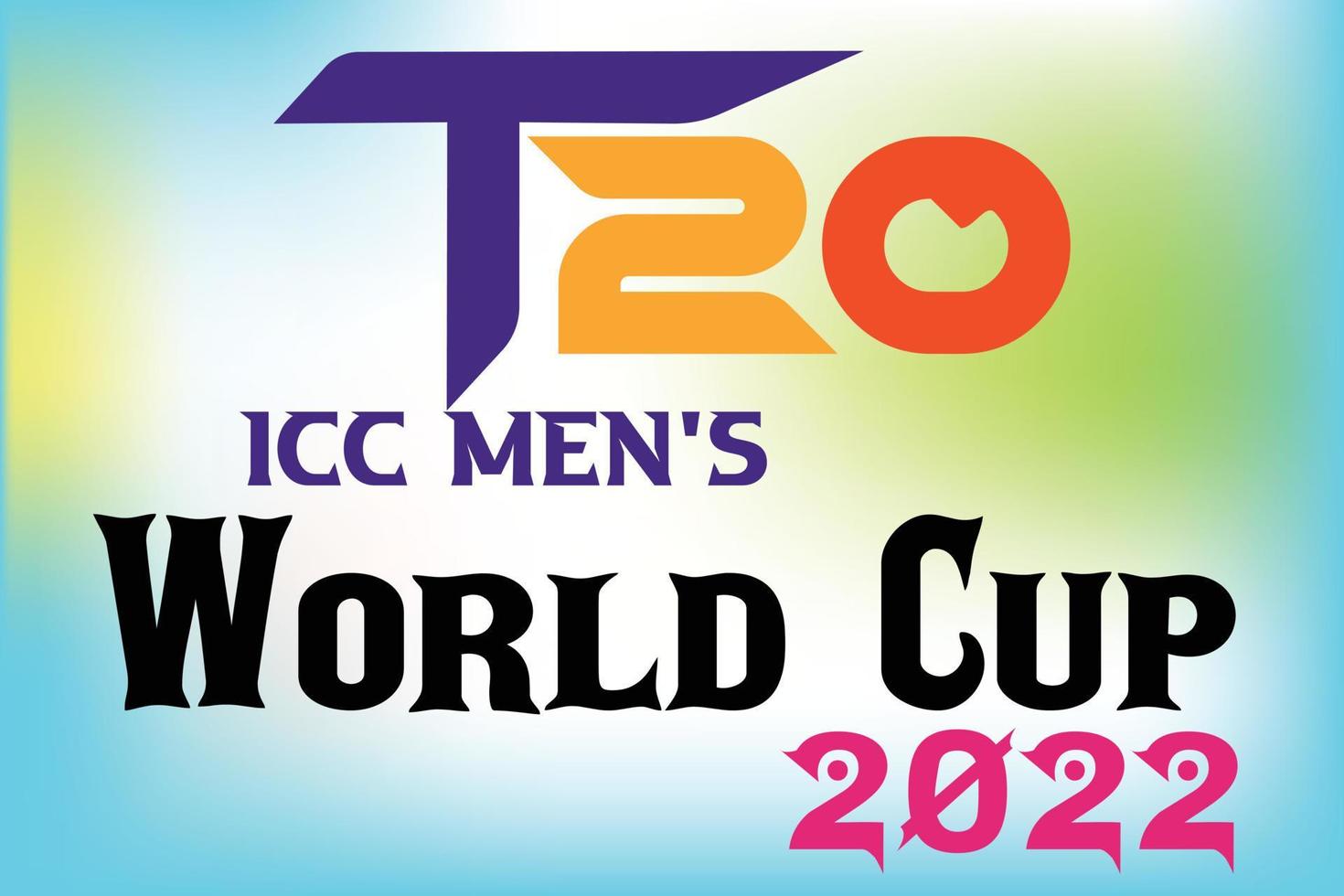 Coupe du monde masculine icc t20 2022 en australie. match de cricket vecteur