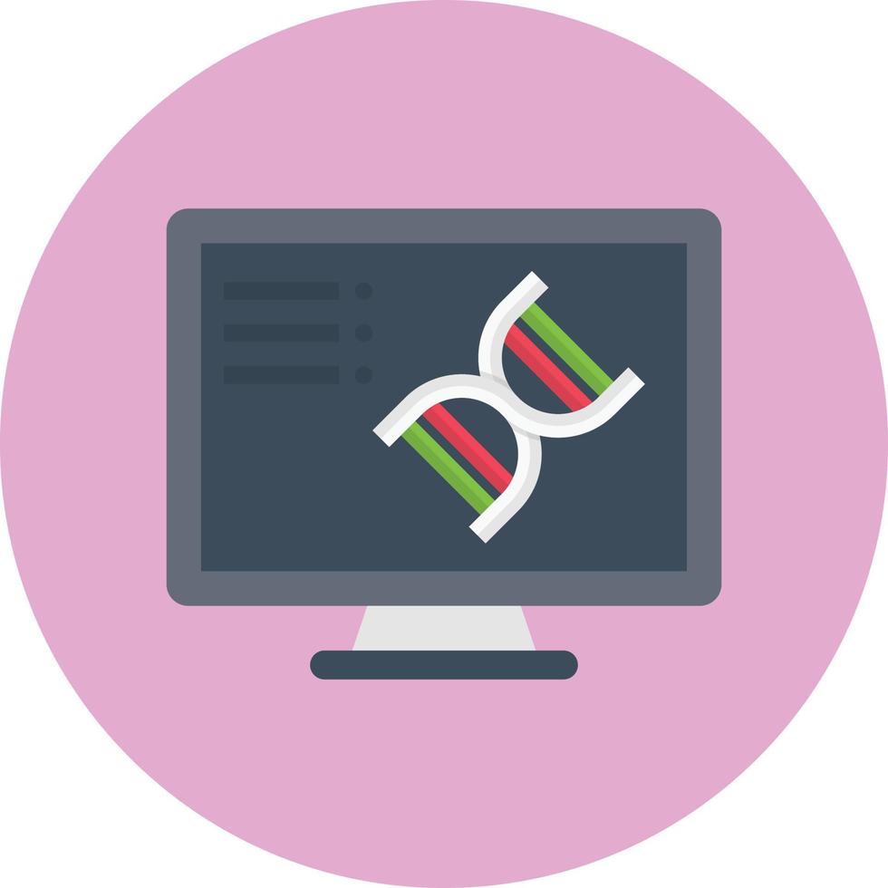illustration vectorielle de génétique d'écran sur fond. symboles de qualité premium. icônes vectorielles pour le concept et la conception graphique. vecteur