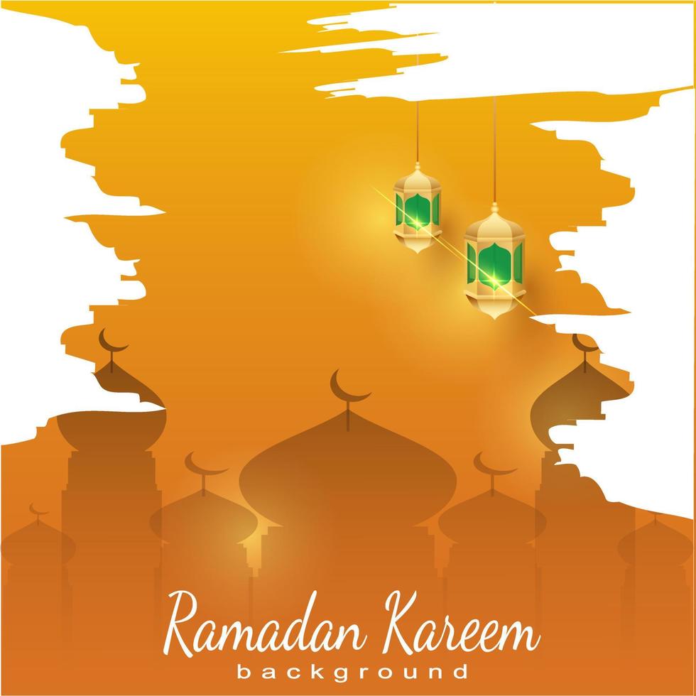 carte de fête islamique pour la saison du ramadan kareem, boîte pour affiche de bienvenue accueillant le ramadan vecteur