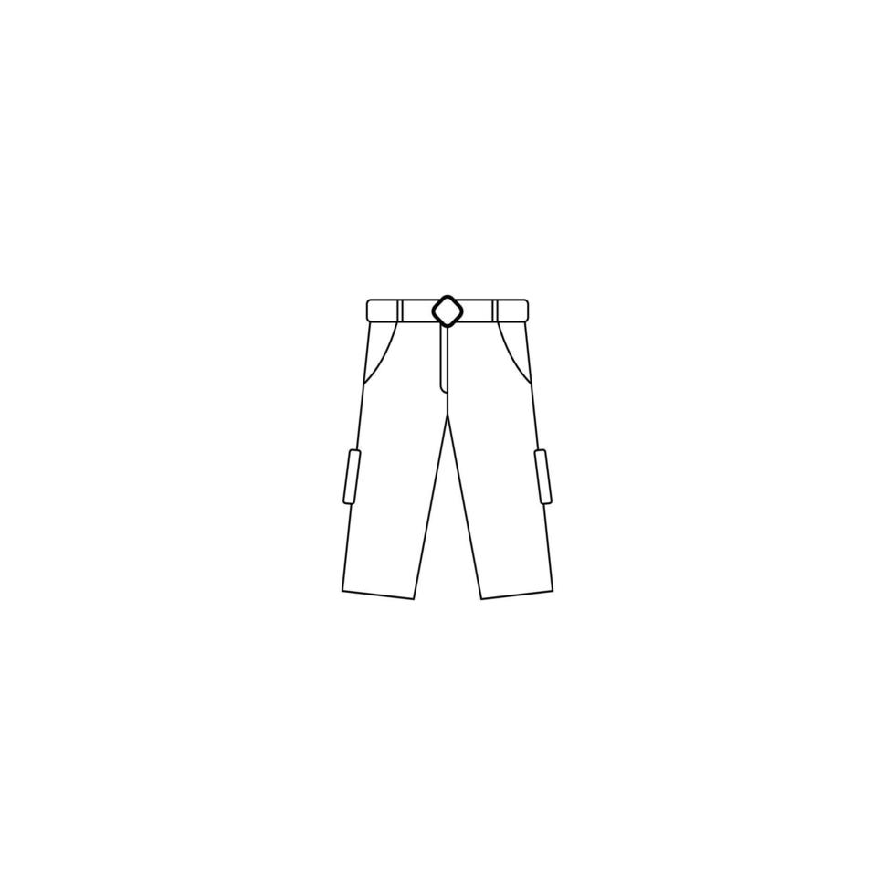 pantalon icône illustration de conception de logo vectoriel