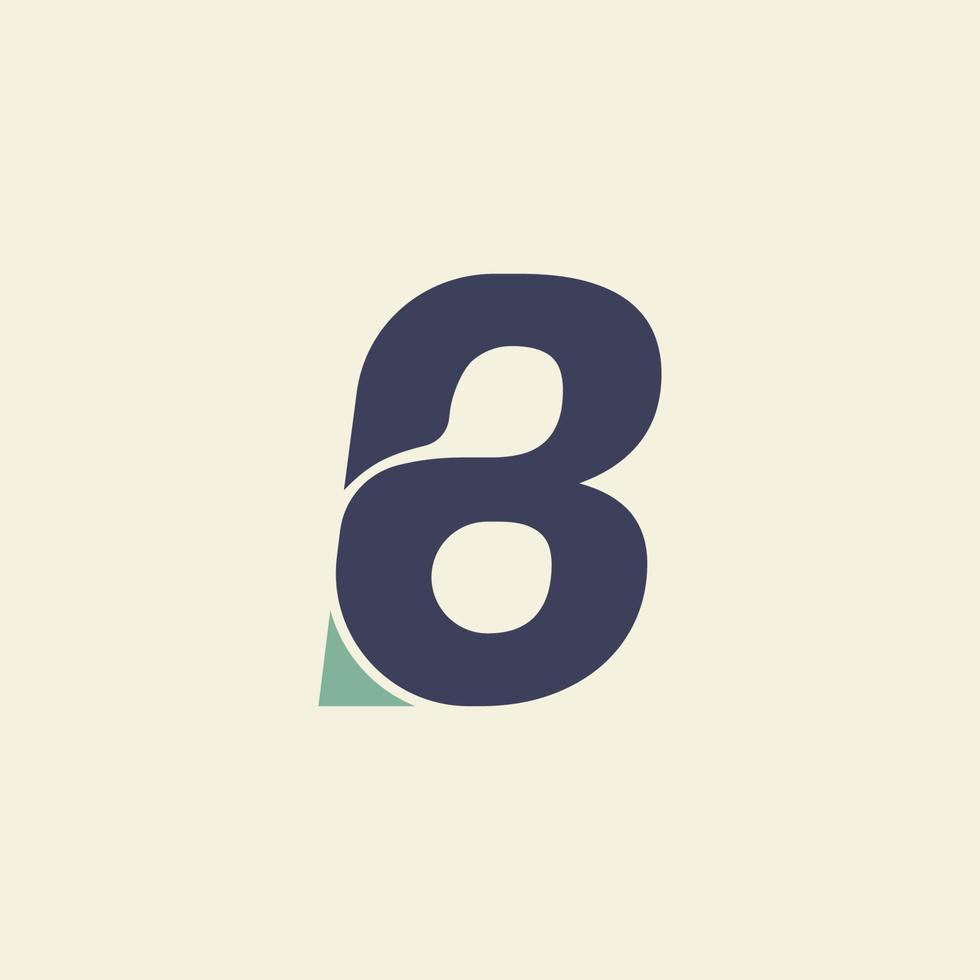lettre b typographie abstraite création de logo vectoriel professionnel