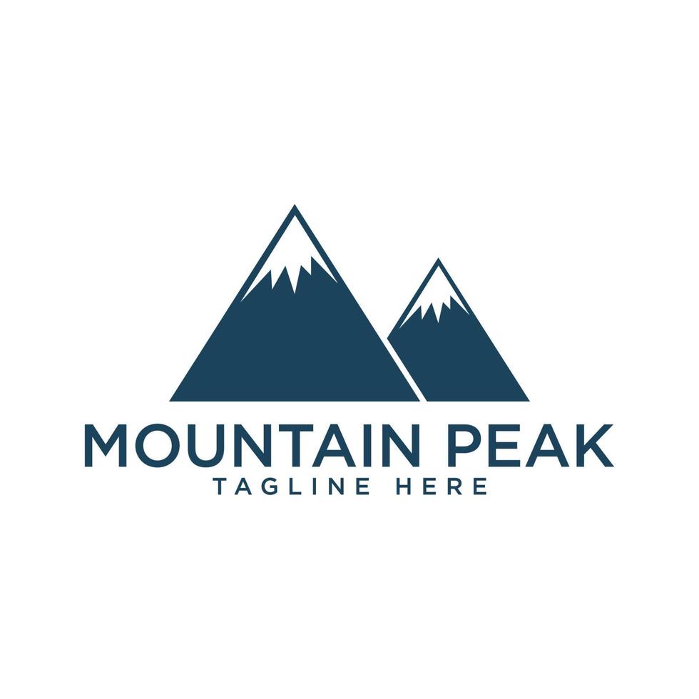 modèle de conception de vecteur de logo de montagne