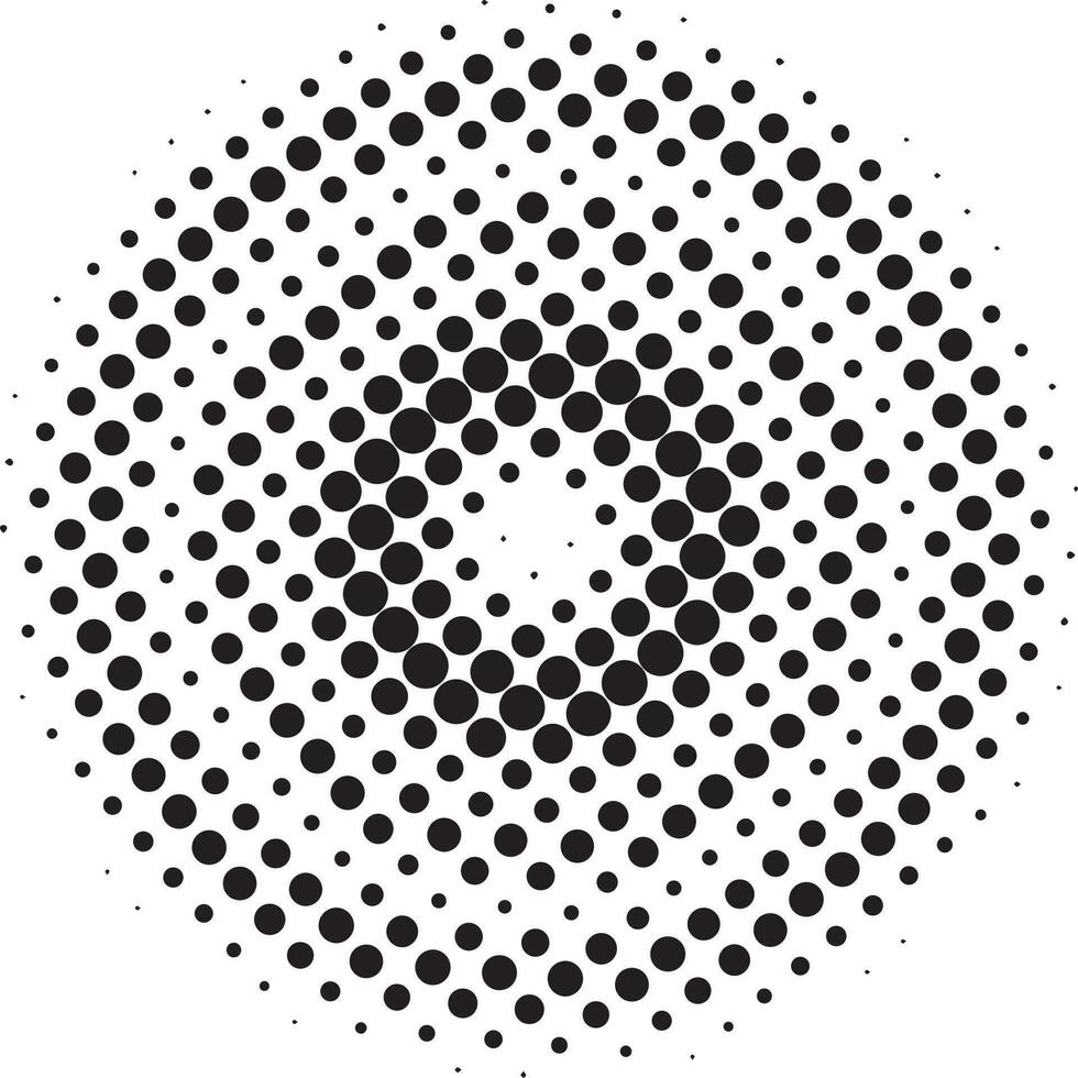 vecteur de forme de demi-teinte cercle pointillé géométrique abstrait