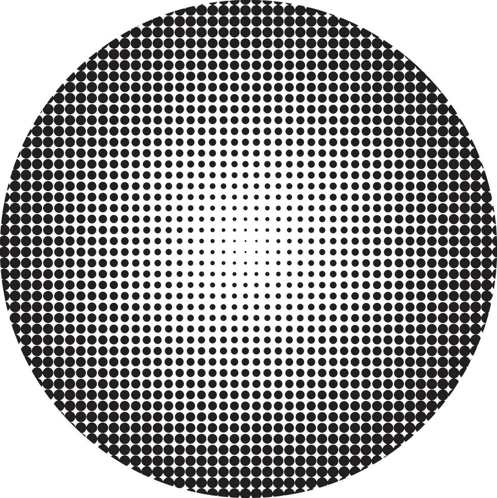 vecteur de points circulaires en demi-teintes