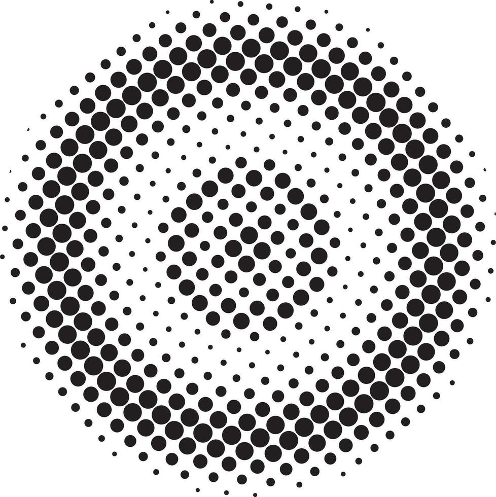 vecteur de cadre pointillé circulaire demi-teinte