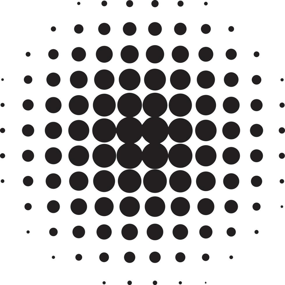 forme de demi-teinte géométrique cercle pointillé vecteur