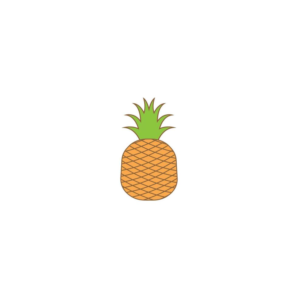 ananas fruit vector logo icône illustration