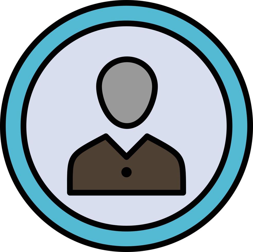 avatar humain homme gens personne profil utilisateur plat couleur icône vecteur icône bannière modèle