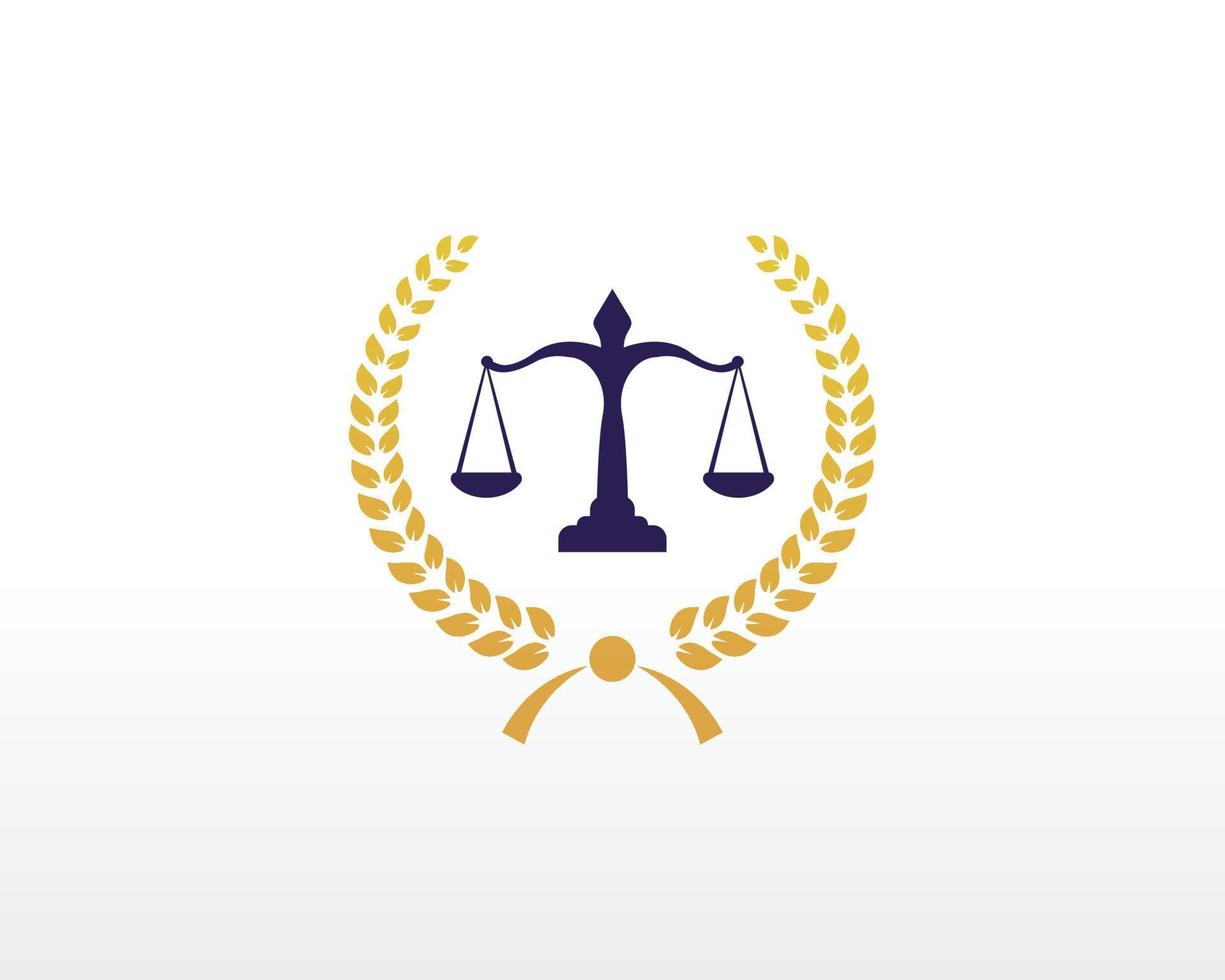 vecteur de conception de logo de cabinet d'avocats