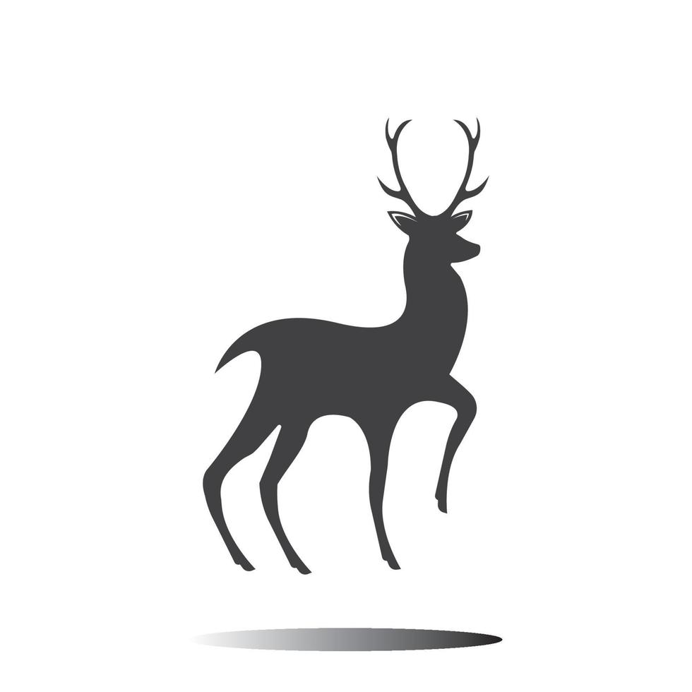 logo tête de cerf vecteur
