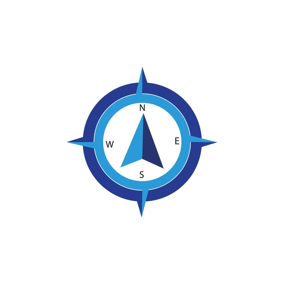 boussole logo illustration vecteur