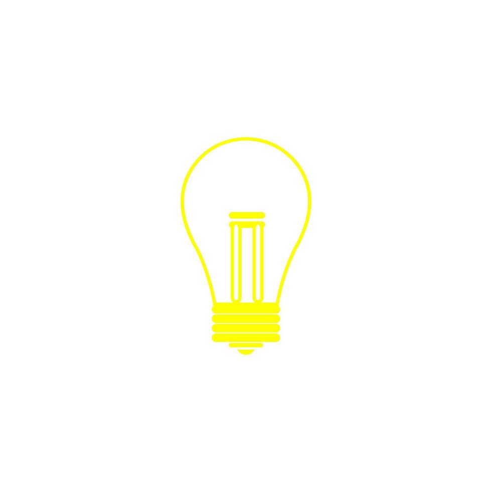 icône, illustration, lampe, isolé, lumière, conception, vecteur, électrique vecteur