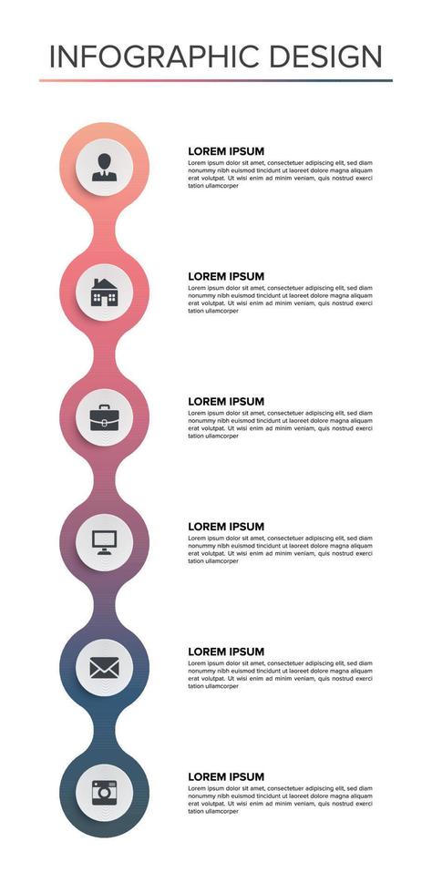 ensemble d'éléments infographiques modernes présentation de conception d'entreprise vecteur