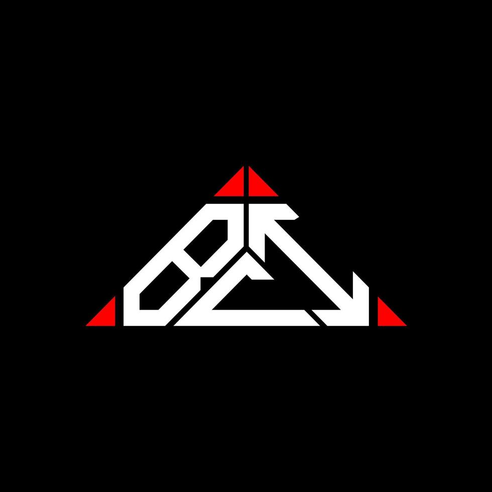 conception créative du logo bci letter avec graphique vectoriel, logo bci simple et moderne en forme de triangle. vecteur