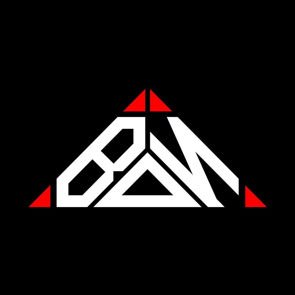création de logo de lettre bon avec graphique vectoriel, bon logo simple et moderne en forme de triangle. vecteur