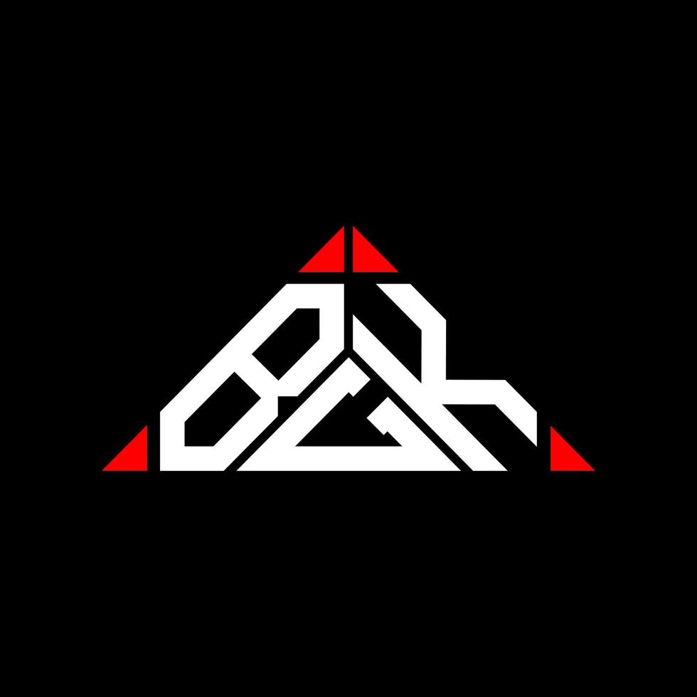 création de logo lettre bgl avec graphique vectoriel, logo bgl simple et moderne en forme de triangle. vecteur