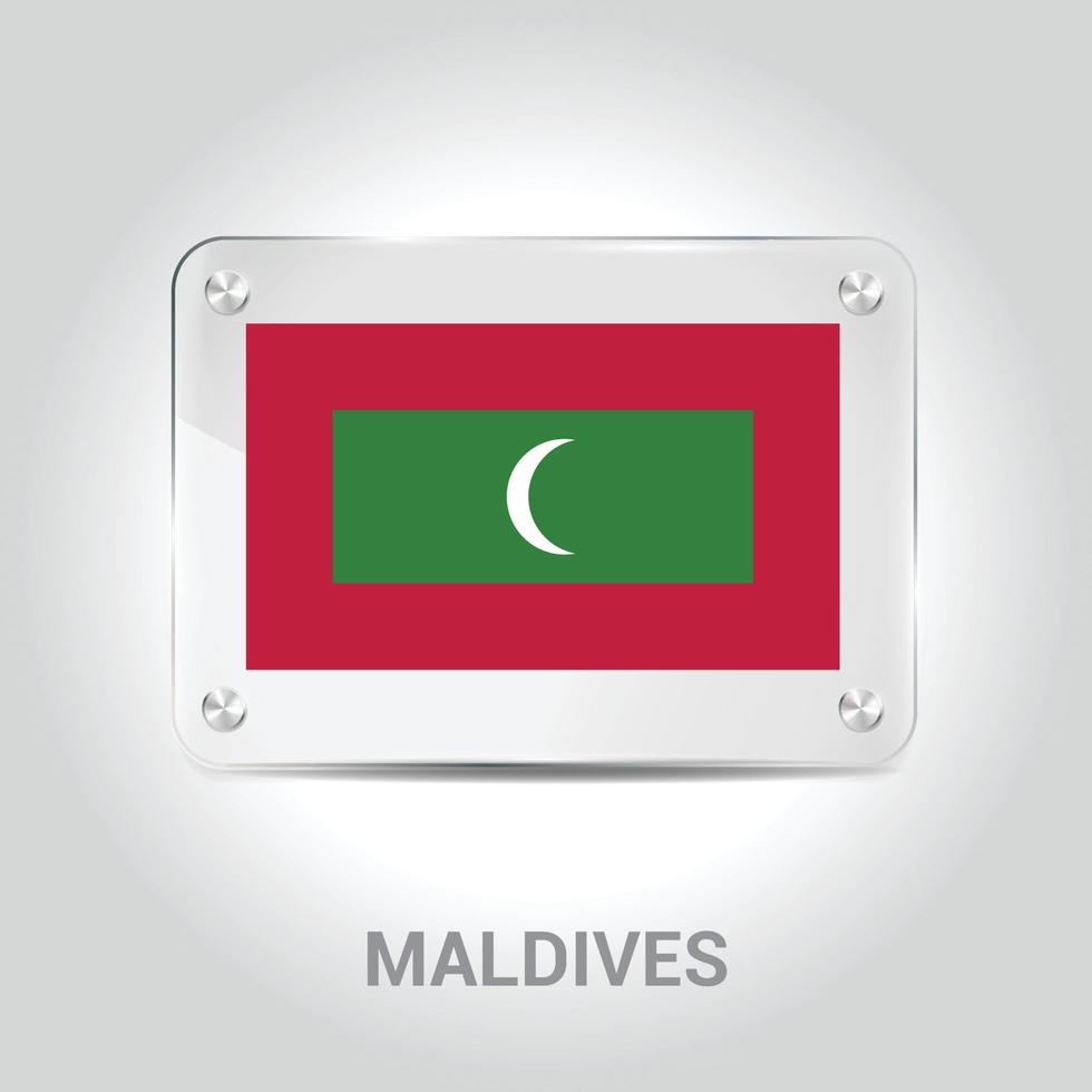 vecteur de conception du drapeau des maldives