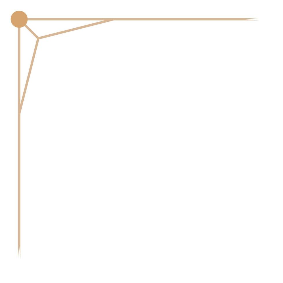 illustration vectorielle de bordure de coin étoile minimale vecteur