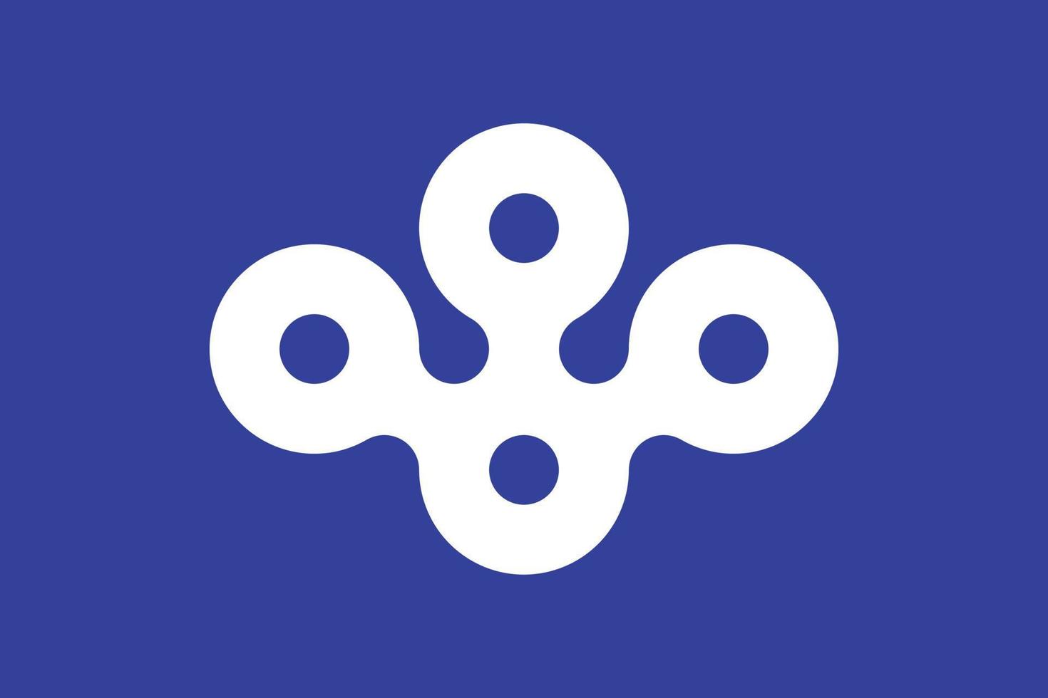 drapeau d'osaka, préfecture du japon. illustration vectorielle vecteur