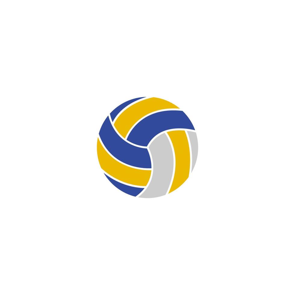 création d'icône logo volley-ball vecteur