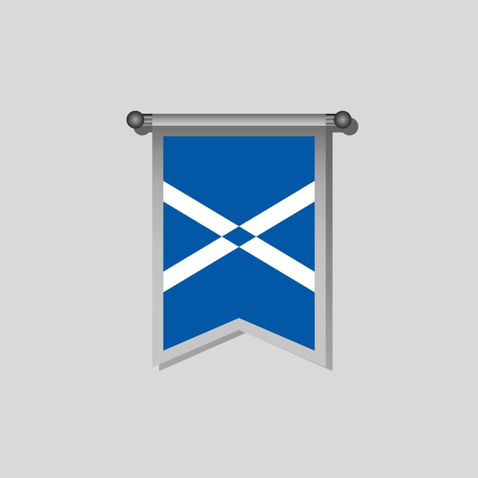 illustration du modèle de drapeau ecosse vecteur