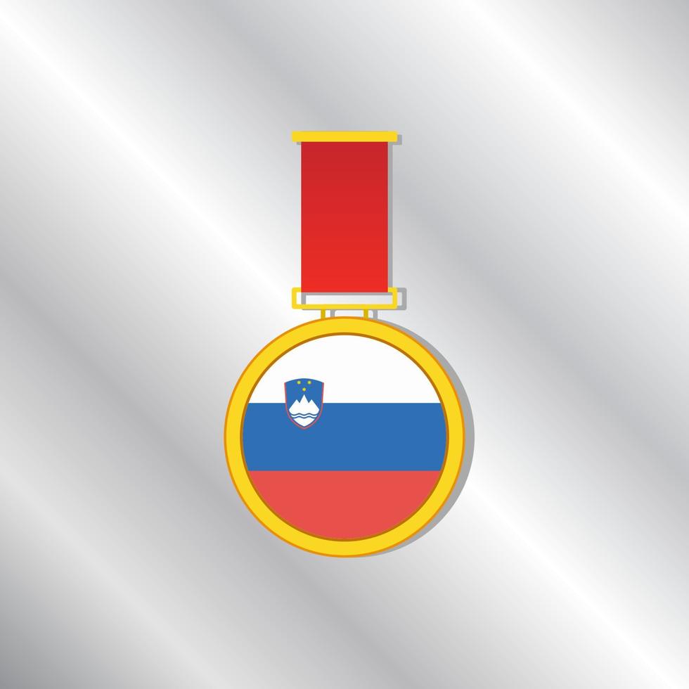 illustration du modèle de drapeau de la slovénie vecteur