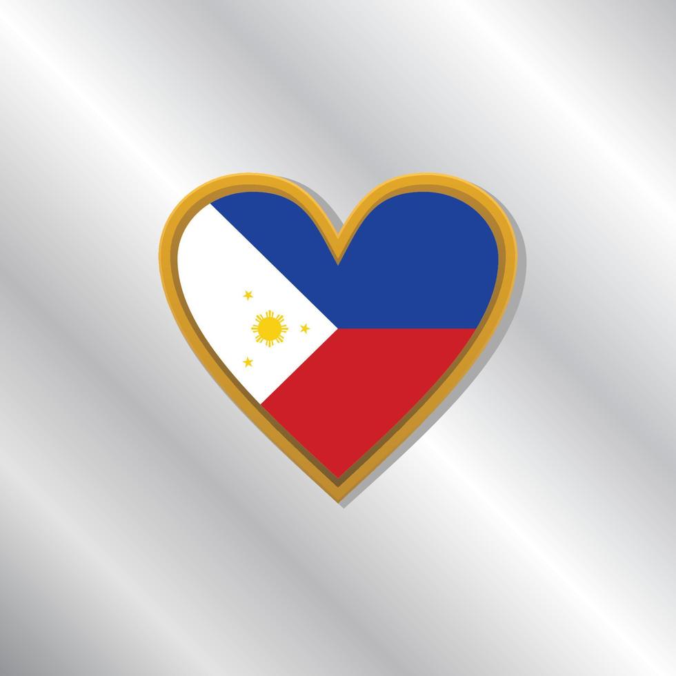 illustration du modèle de drapeau des philippines vecteur