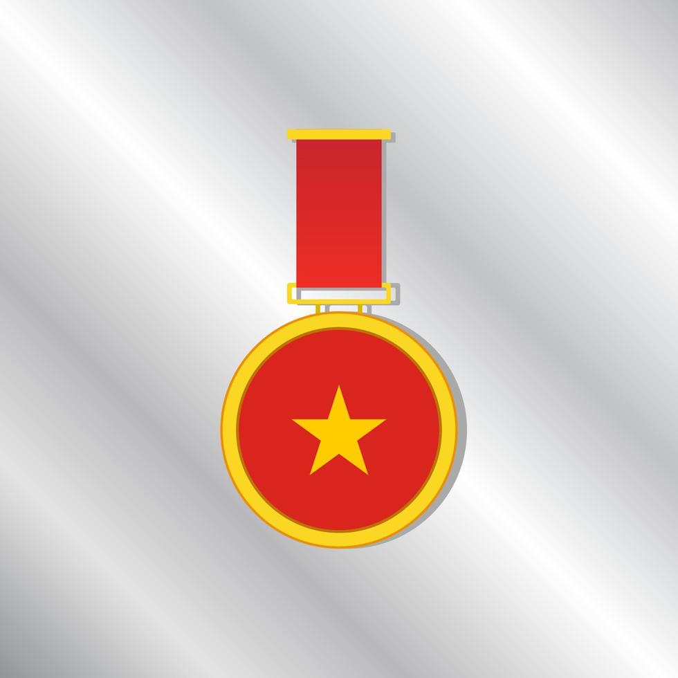 illustration du modèle de drapeau vietnamien vecteur