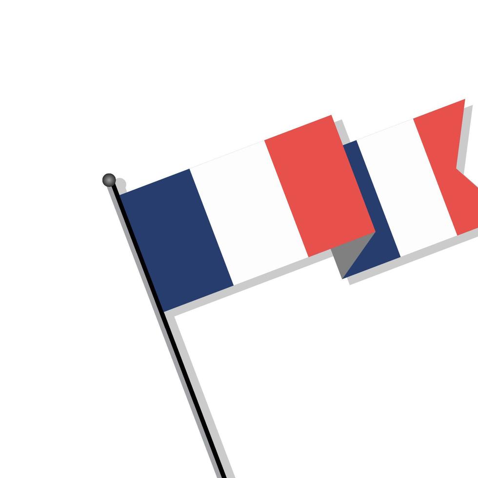 illustration du modèle de drapeau de la france vecteur