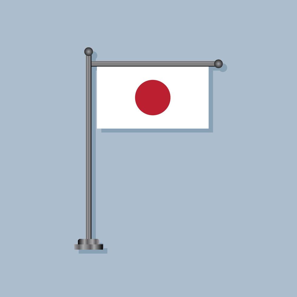 illustration du modèle de drapeau du japon vecteur