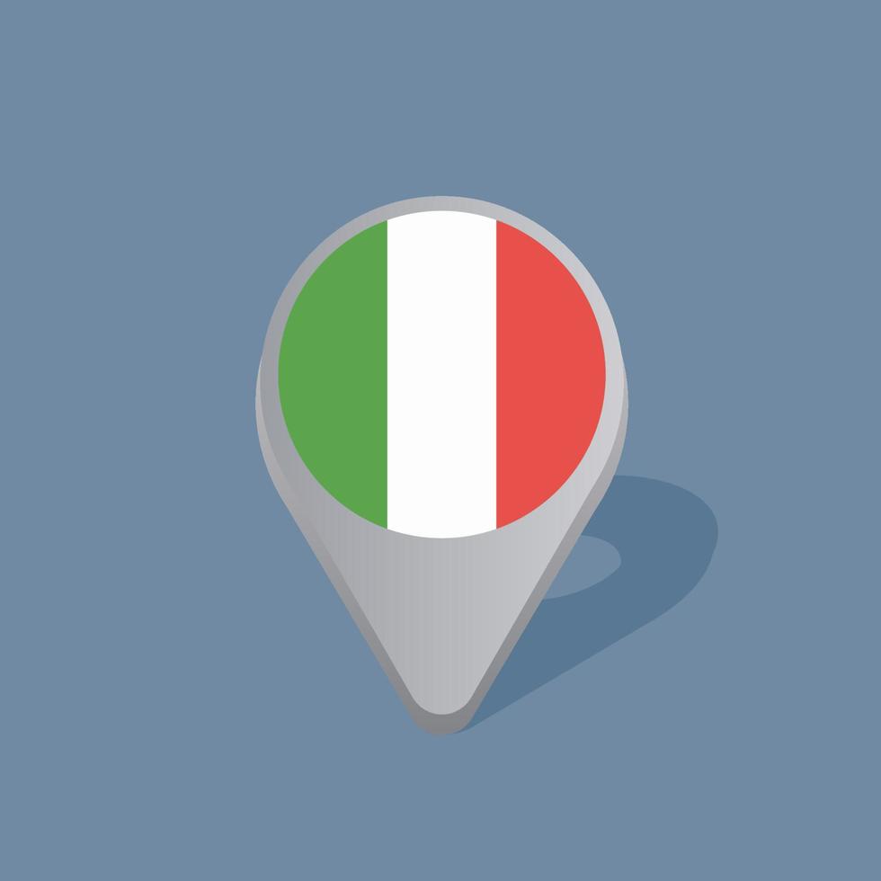 illustration du modèle de drapeau italien vecteur