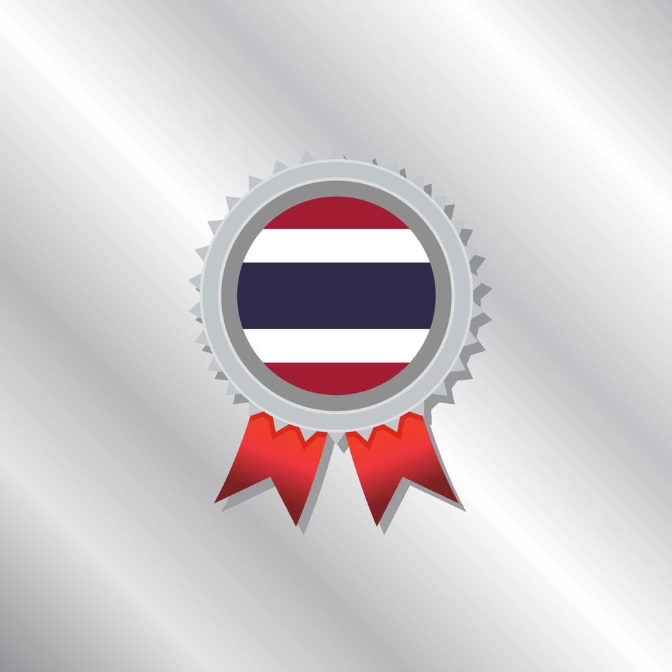 illustration du modèle de drapeau de la thaïlande vecteur