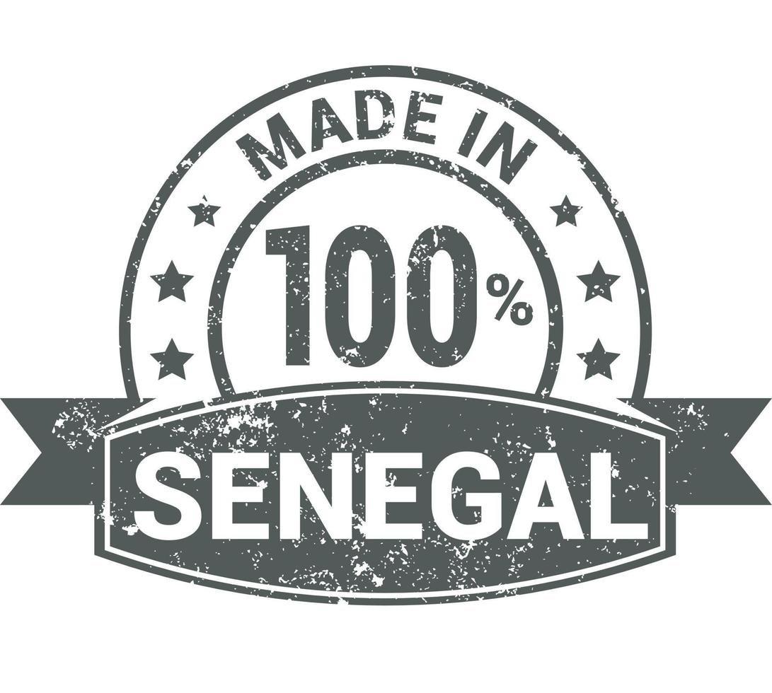 vecteur de conception de timbres du sénégal