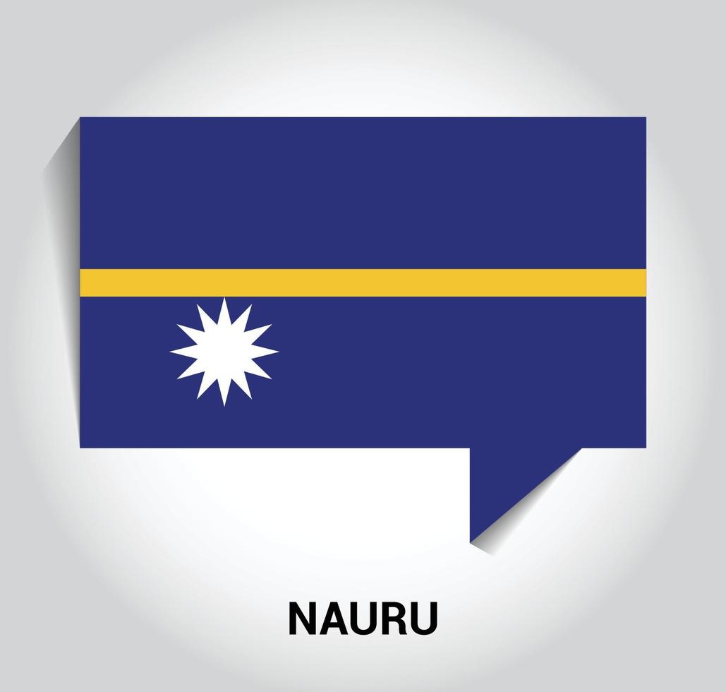 vecteur de conception du drapeau nauru