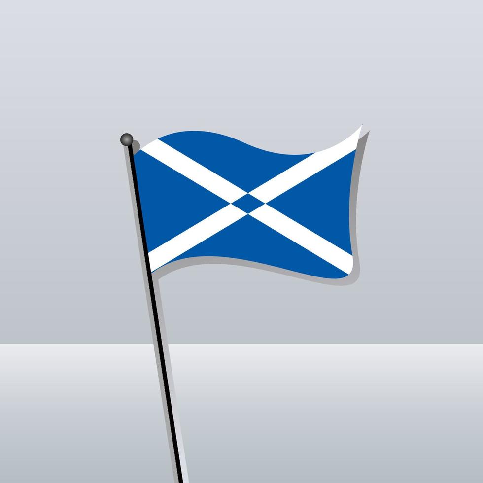 illustration du modèle de drapeau ecosse vecteur