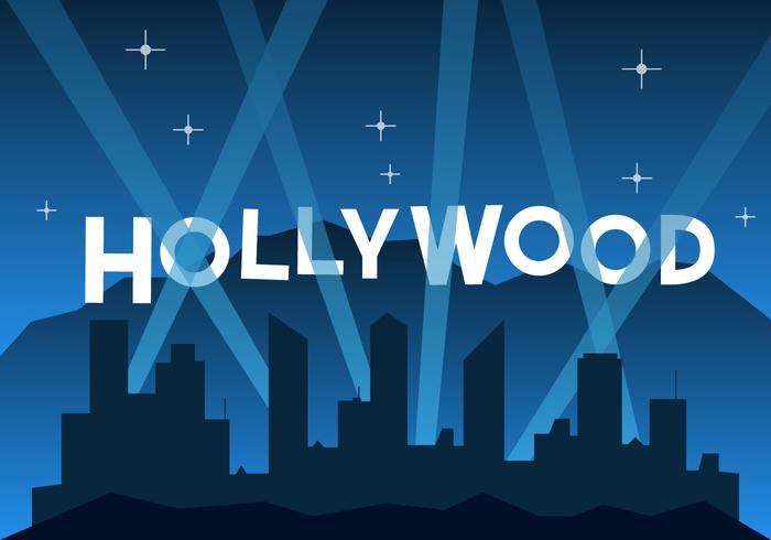 Illustration hollywoodienne gratuite vecteur