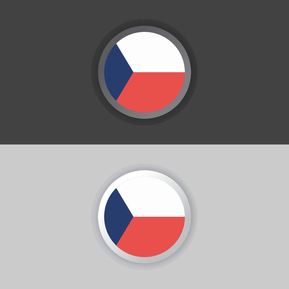 illustration du modèle de drapeau de la république tchèque vecteur