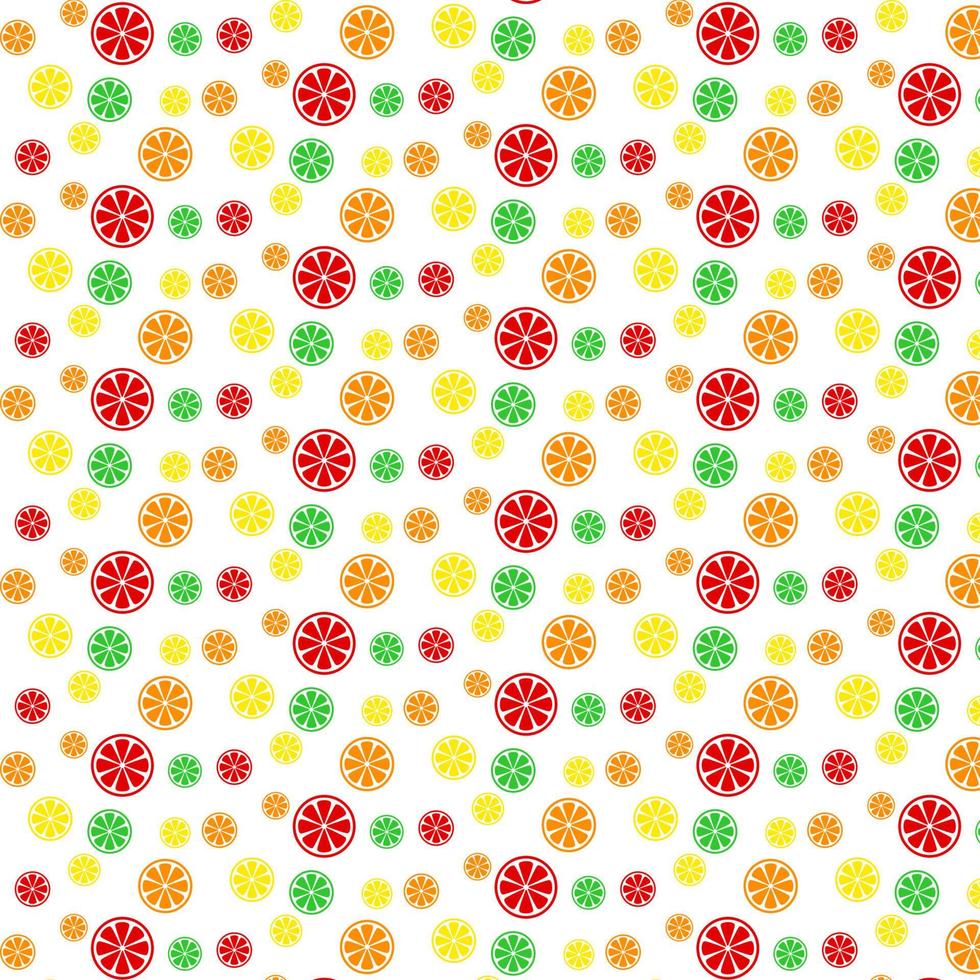 modèle sans couture d'agrumes orange. motif d'agrumes tropicaux colorés et lumineux. motif vectoriel. vecteur